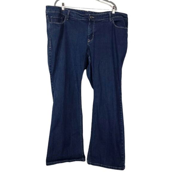 Old Navy Plus Jeans Boot Cut Dark Wash Denim Size 24 Regular  - Picture 1 of 8